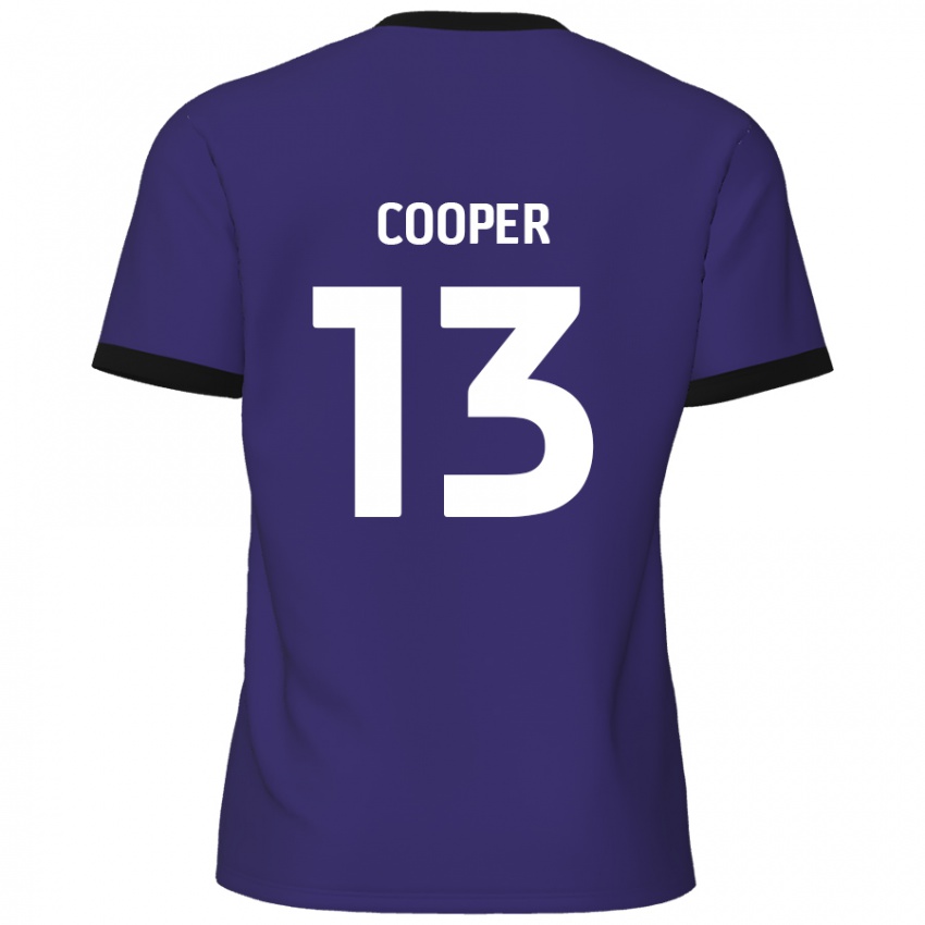 Enfant Maillot Murphy Cooper #13 Violet Tenues Extérieur 2024/25 T-Shirt Belgique