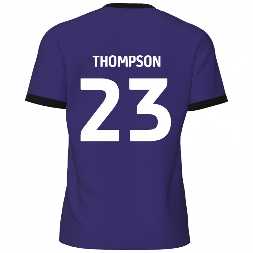 Enfant Maillot Louis Thompson #23 Violet Tenues Extérieur 2024/25 T-Shirt Belgique