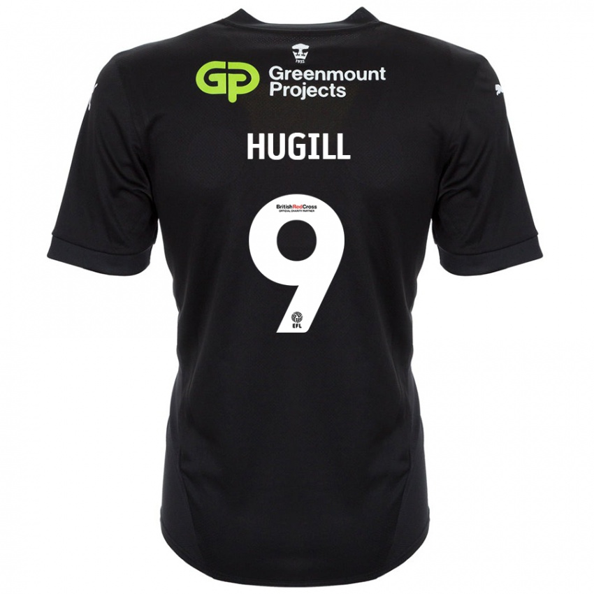 Enfant Maillot Joe Hugill #9 Noir Tenues Extérieur 2024/25 T-Shirt Belgique