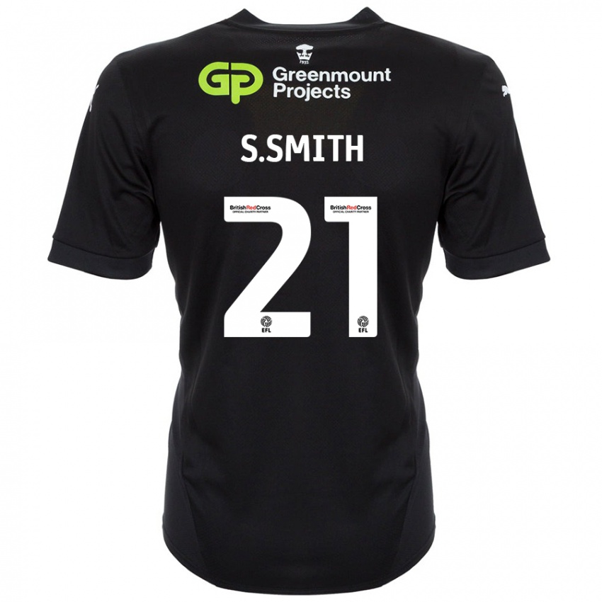 Enfant Maillot Scott Smith #21 Noir Tenues Extérieur 2024/25 T-Shirt Belgique