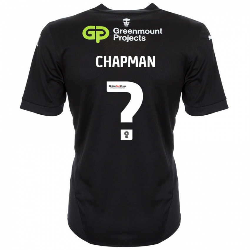 Enfant Maillot Llyton Chapman #0 Noir Tenues Extérieur 2024/25 T-Shirt Belgique