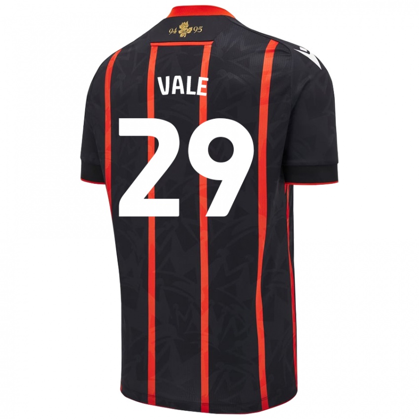 Kinderen Jack Vale #29 Zwart Rood Uitshirt Uittenue 2024/25 T-Shirt België