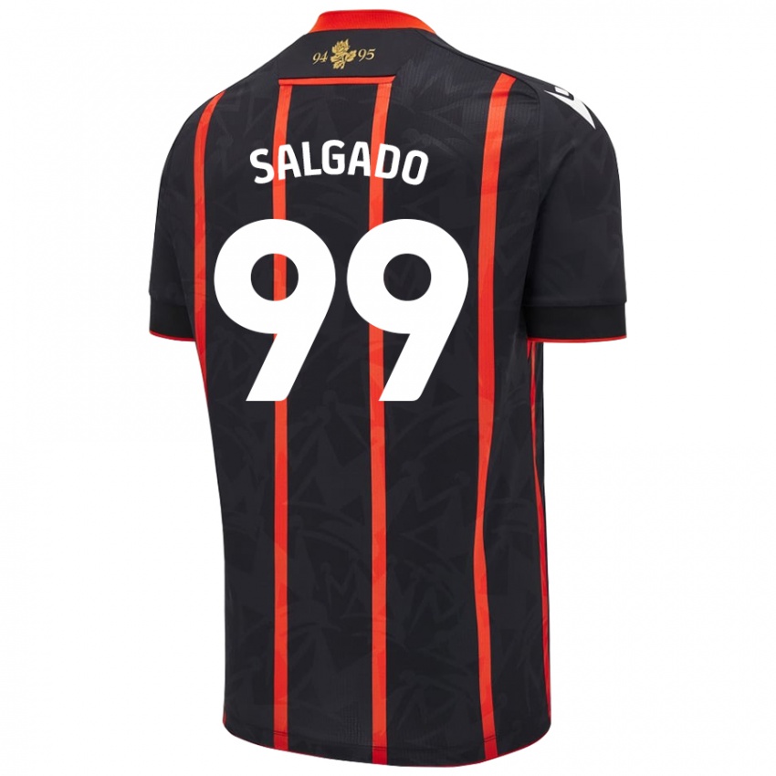 Kinderen Shanell Salgado #99 Zwart Rood Uitshirt Uittenue 2024/25 T-Shirt België