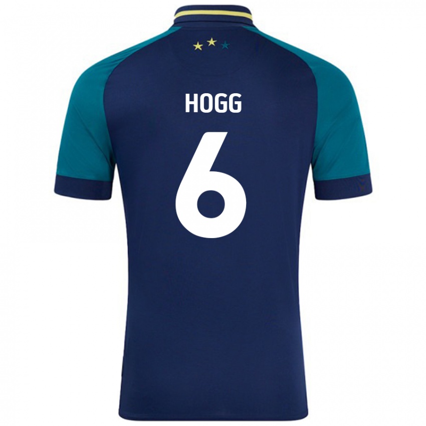 Kinderen Jonathan Hogg #6 Marineblauw Donkergroen Uitshirt Uittenue 2024/25 T-Shirt België