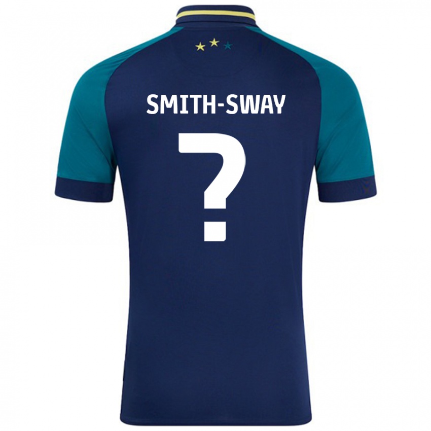 Kinderen Jay Smith-Sway #0 Marineblauw Donkergroen Uitshirt Uittenue 2024/25 T-Shirt België