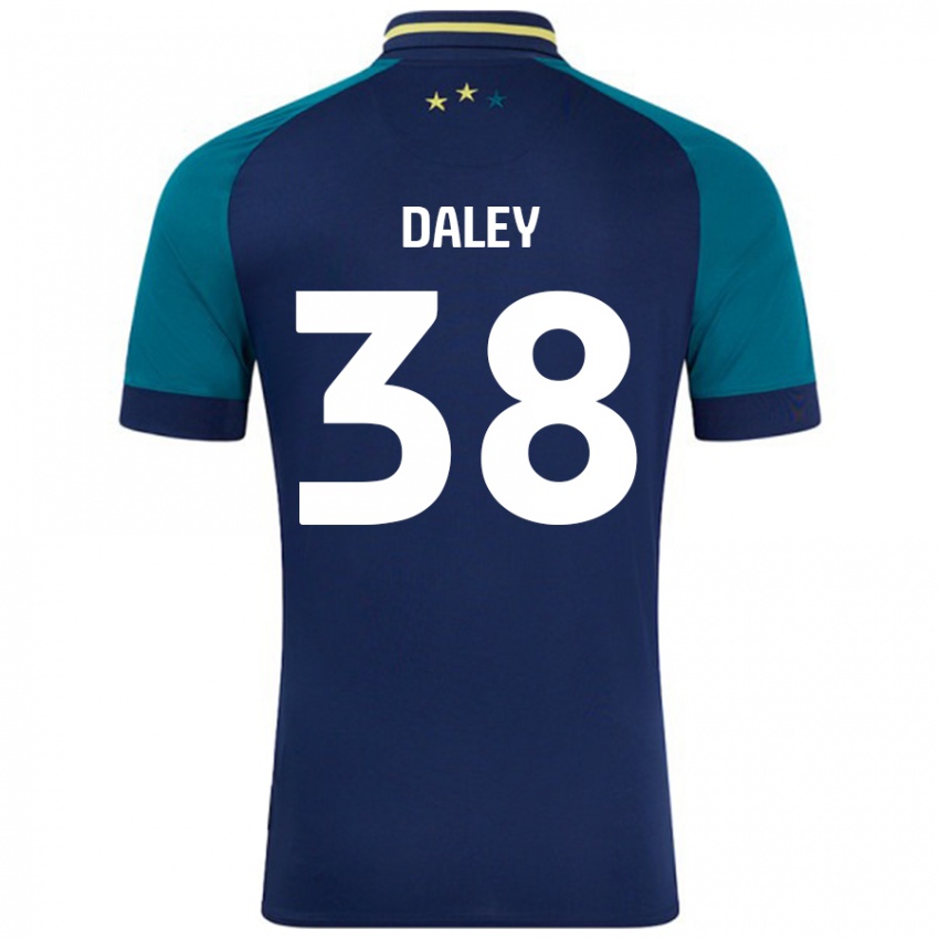 Kinderen Luke Daley #38 Marineblauw Donkergroen Uitshirt Uittenue 2024/25 T-Shirt België