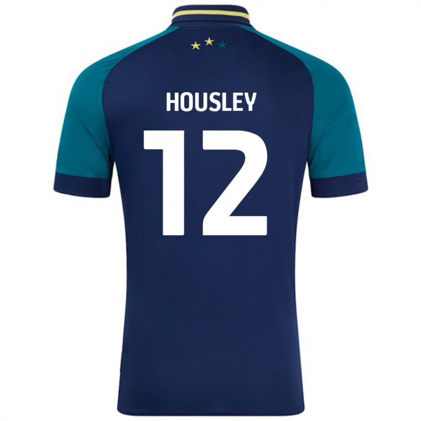 Kinderen Autumn Housley #12 Marineblauw Donkergroen Uitshirt Uittenue 2024/25 T-Shirt België