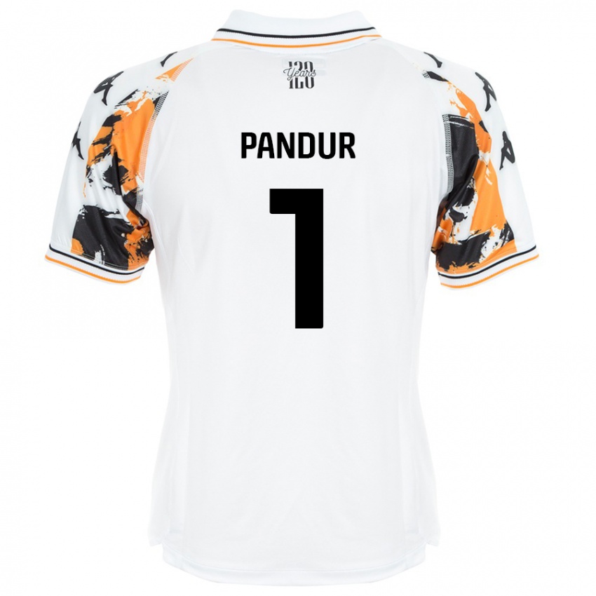 Enfant Maillot Ivor Pandur #1 Blanc Tenues Extérieur 2024/25 T-Shirt Belgique