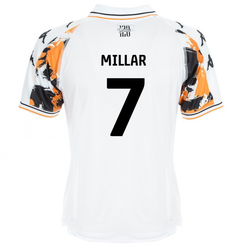 Enfant Maillot Liam Millar #7 Blanc Tenues Extérieur 2024/25 T-Shirt Belgique