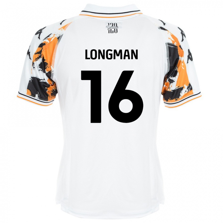 Enfant Maillot Ryan Longman #16 Blanc Tenues Extérieur 2024/25 T-Shirt Belgique