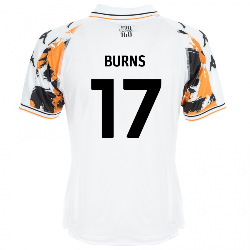 Enfant Maillot Finley Burns #17 Blanc Tenues Extérieur 2024/25 T-Shirt Belgique