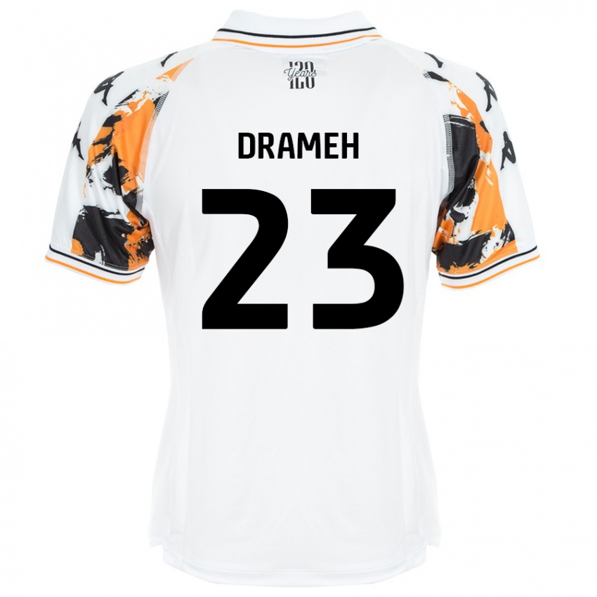 Enfant Maillot Cody Drameh #23 Blanc Tenues Extérieur 2024/25 T-Shirt Belgique