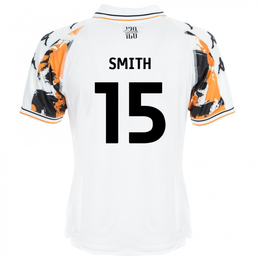 Enfant Maillot Suey Smith #15 Blanc Tenues Extérieur 2024/25 T-Shirt Belgique