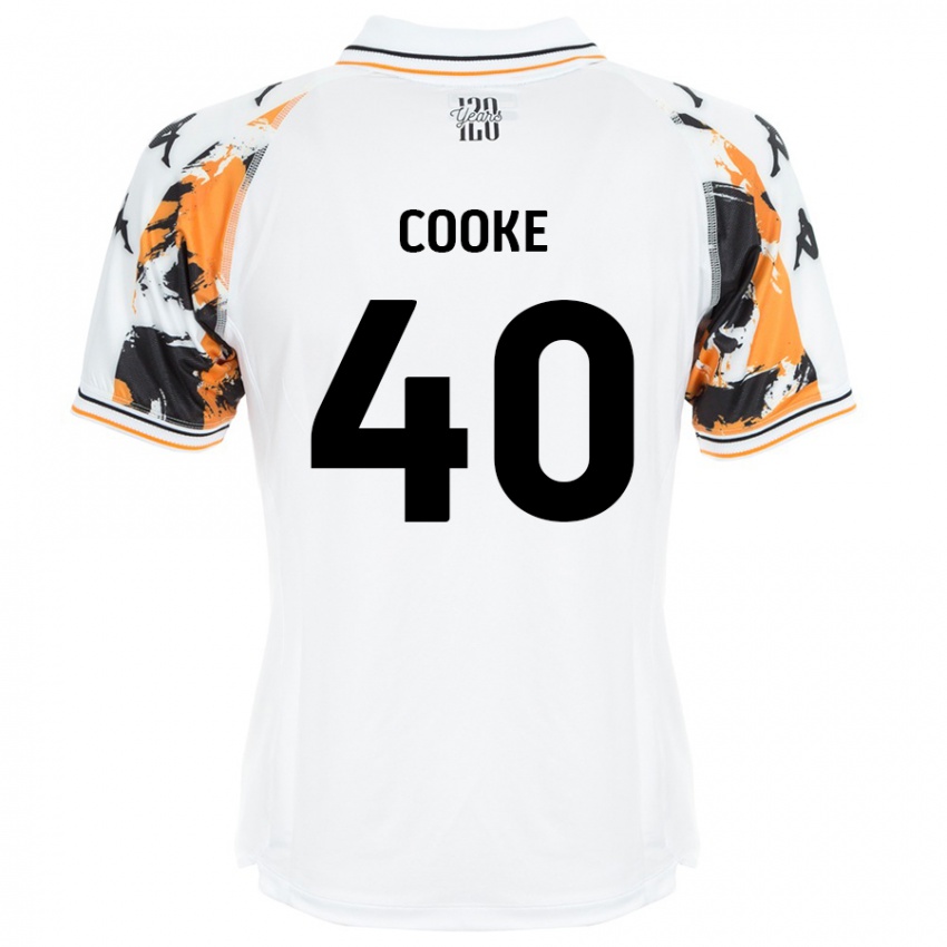 Enfant Maillot Megan Cooke #40 Blanc Tenues Extérieur 2024/25 T-Shirt Belgique