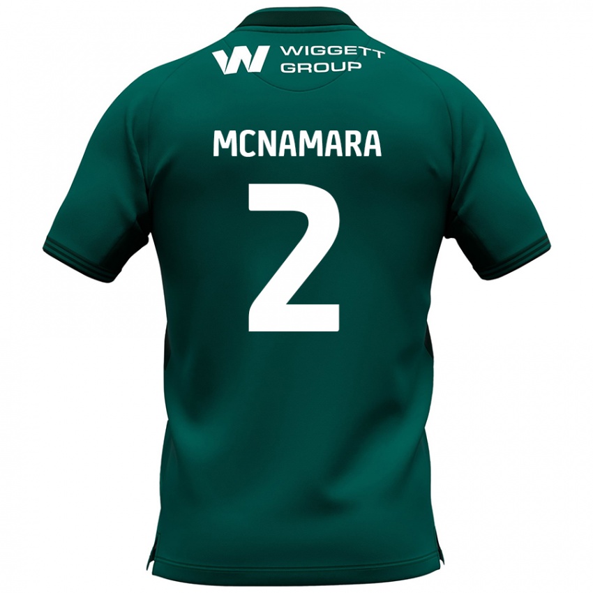 Kinderen Danny Mcnamara #2 Groen Uitshirt Uittenue 2024/25 T-Shirt België