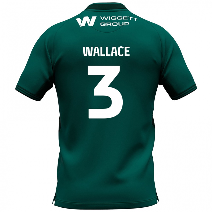 Kinderen Murray Wallace #3 Groen Uitshirt Uittenue 2024/25 T-Shirt België