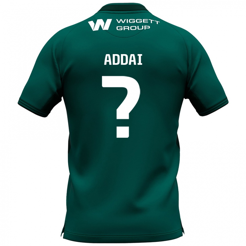 Kinderen Dillon Addai #0 Groen Uitshirt Uittenue 2024/25 T-Shirt België