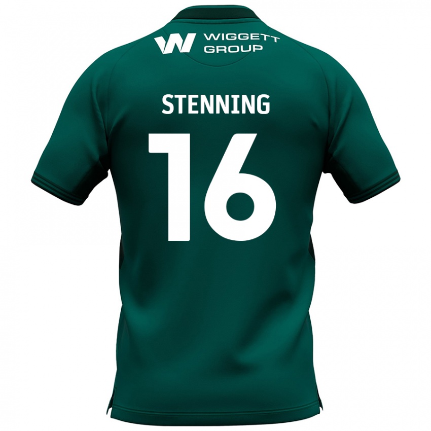 Kinderen Ellie Stenning #16 Groen Uitshirt Uittenue 2024/25 T-Shirt België