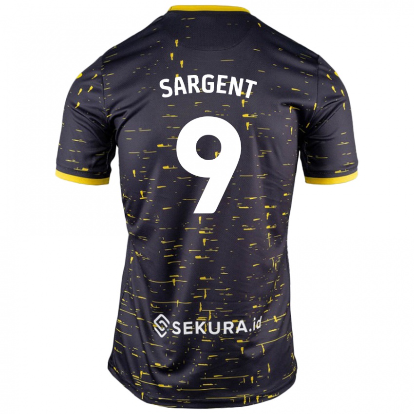 Enfant Maillot Josh Sargent #9 Noir Jaune Tenues Extérieur 2024/25 T-Shirt Belgique