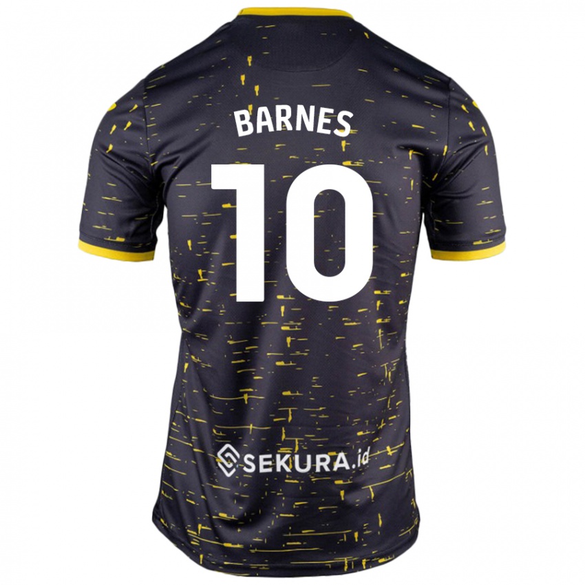 Enfant Maillot Ashley Barnes #10 Noir Jaune Tenues Extérieur 2024/25 T-Shirt Belgique