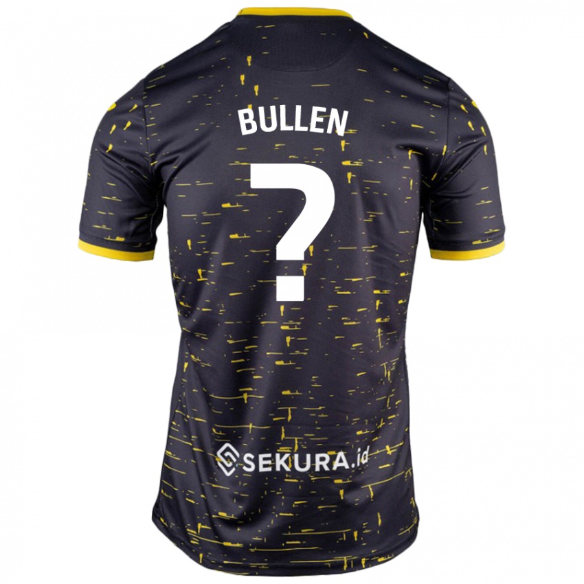 Enfant Maillot Henry Bullen #0 Noir Jaune Tenues Extérieur 2024/25 T-Shirt Belgique