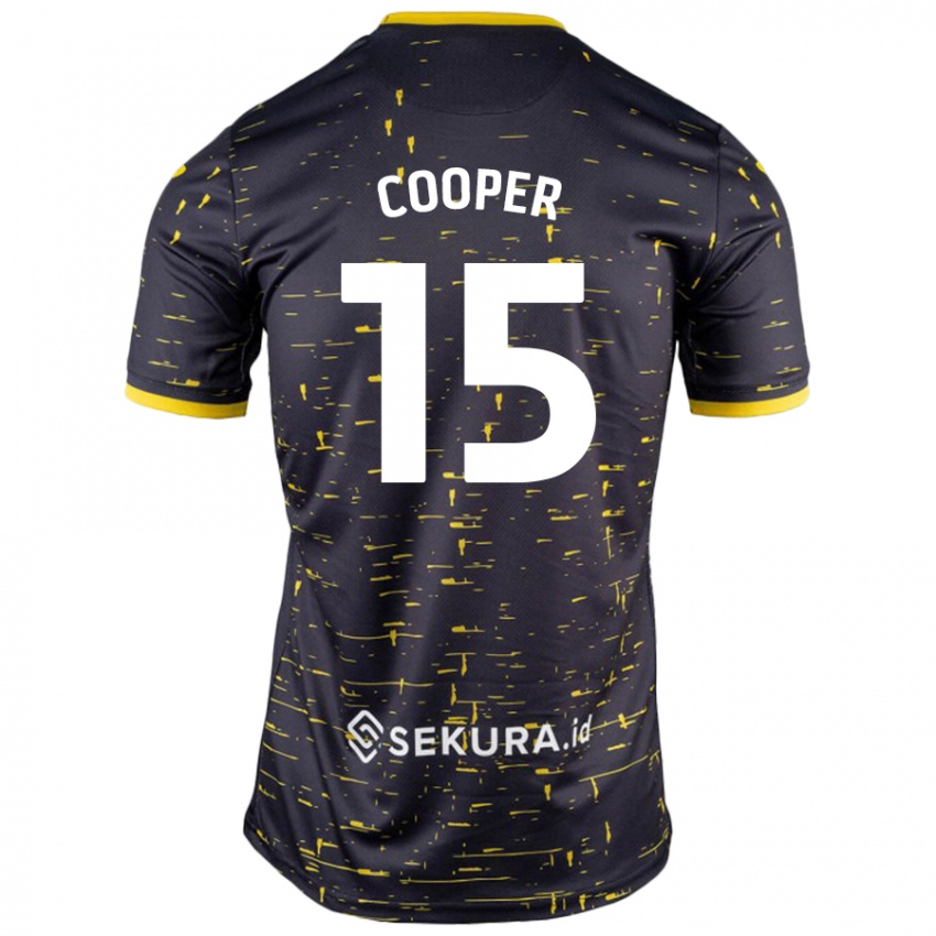 Enfant Maillot Naomi Cooper #15 Noir Jaune Tenues Extérieur 2024/25 T-Shirt Belgique