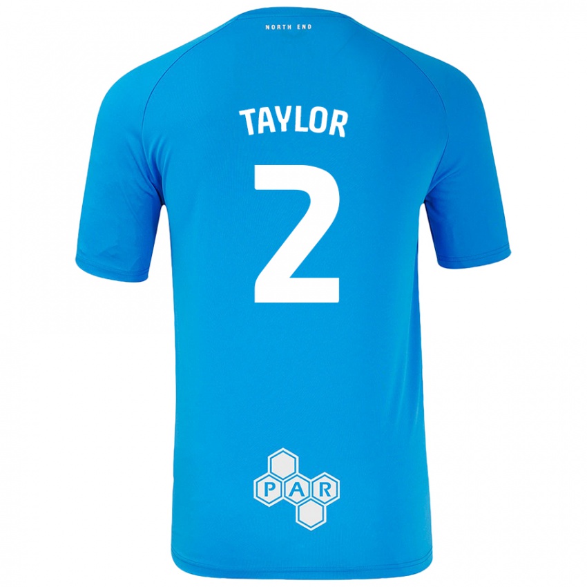 Enfant Maillot Alex Taylor #2 Bleu Ciel Tenues Extérieur 2024/25 T-Shirt Belgique