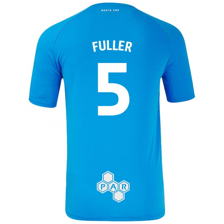 Enfant Maillot Olivia Fuller #5 Bleu Ciel Tenues Extérieur 2024/25 T-Shirt Belgique