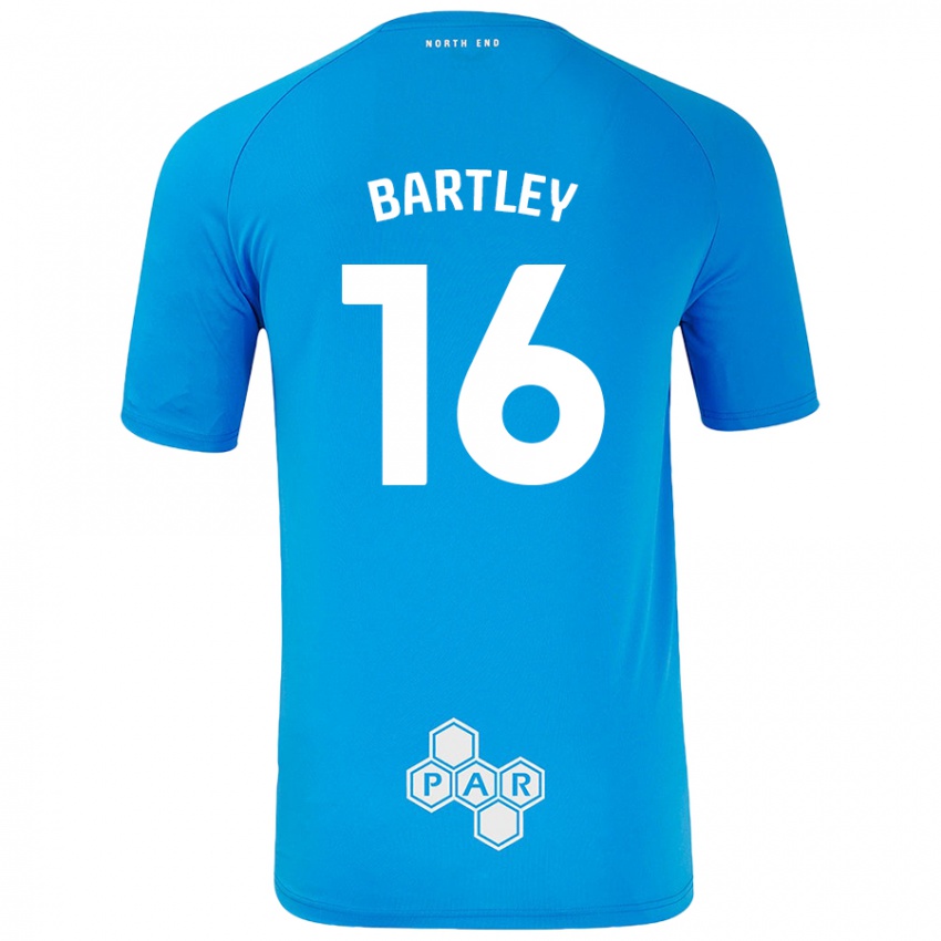 Enfant Maillot Melanie Bartley #16 Bleu Ciel Tenues Extérieur 2024/25 T-Shirt Belgique