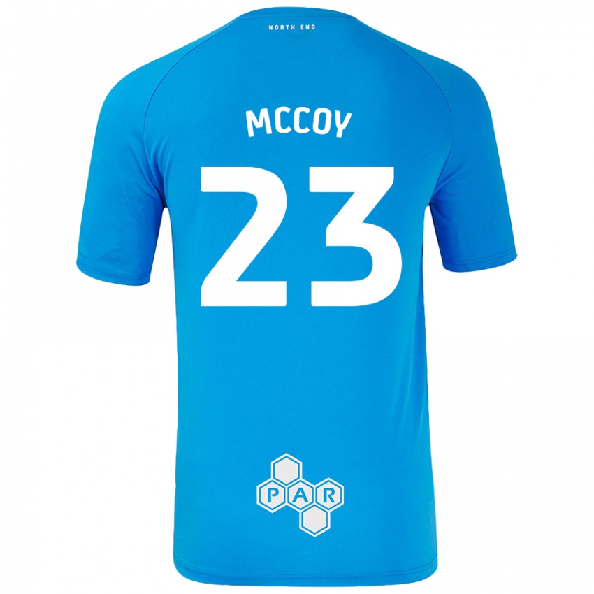 Enfant Maillot Faye Mccoy #23 Bleu Ciel Tenues Extérieur 2024/25 T-Shirt Belgique