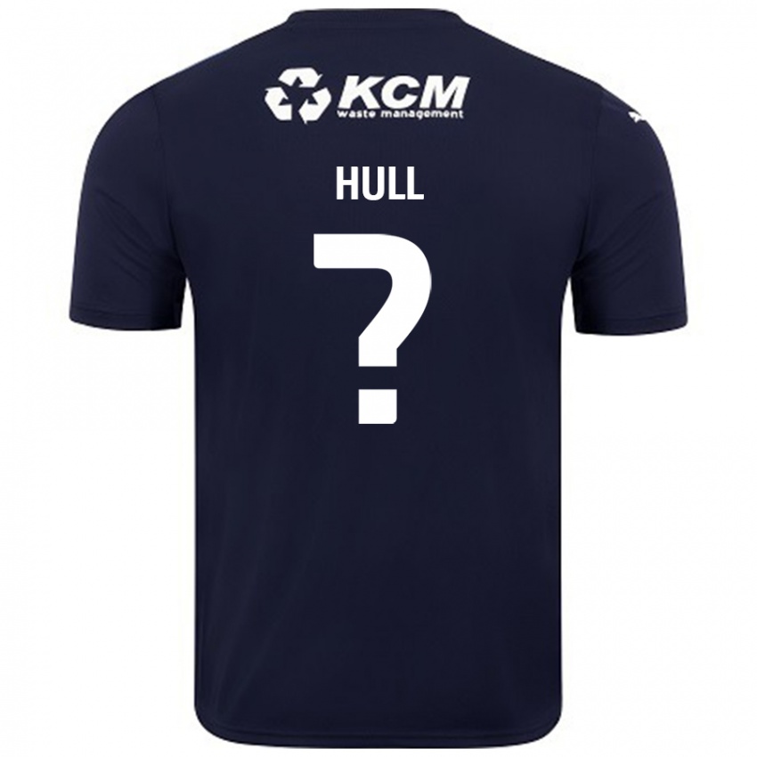 Enfant Maillot Jake Hull #0 Bleu Marine Tenues Extérieur 2024/25 T-Shirt Belgique