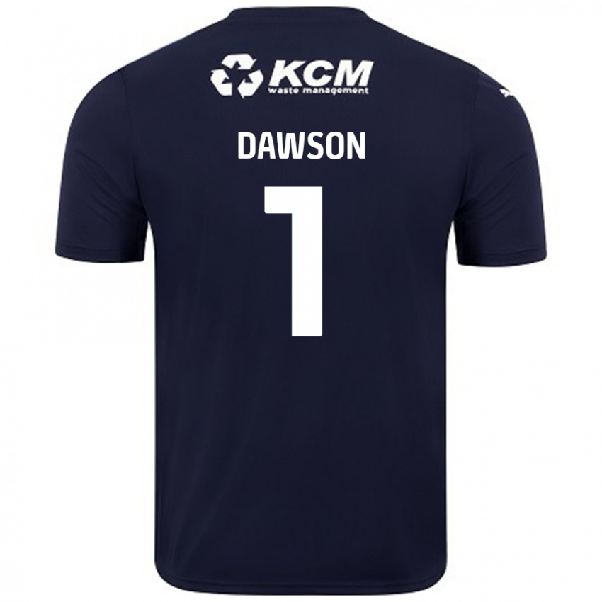 Enfant Maillot Cameron Dawson #1 Bleu Marine Tenues Extérieur 2024/25 T-Shirt Belgique