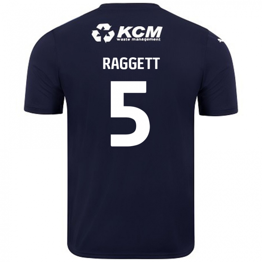 Enfant Maillot Sean Raggett #5 Bleu Marine Tenues Extérieur 2024/25 T-Shirt Belgique