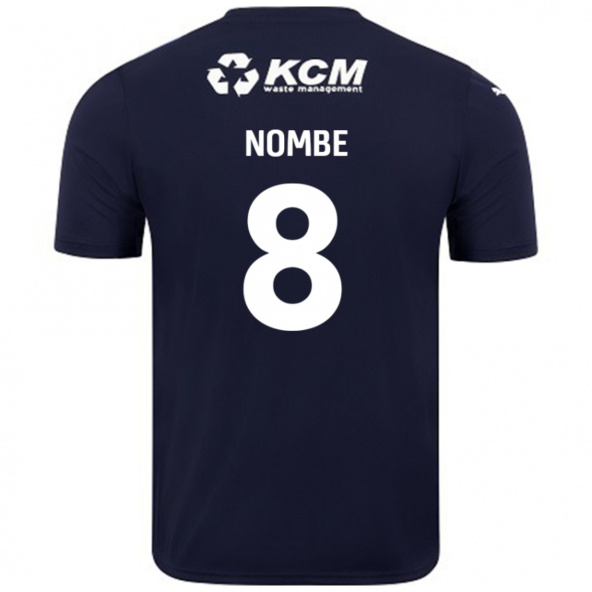 Enfant Maillot Sam Nombe #8 Bleu Marine Tenues Extérieur 2024/25 T-Shirt Belgique