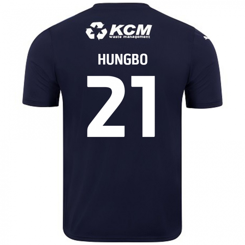 Enfant Maillot Joseph Hungbo #21 Bleu Marine Tenues Extérieur 2024/25 T-Shirt Belgique