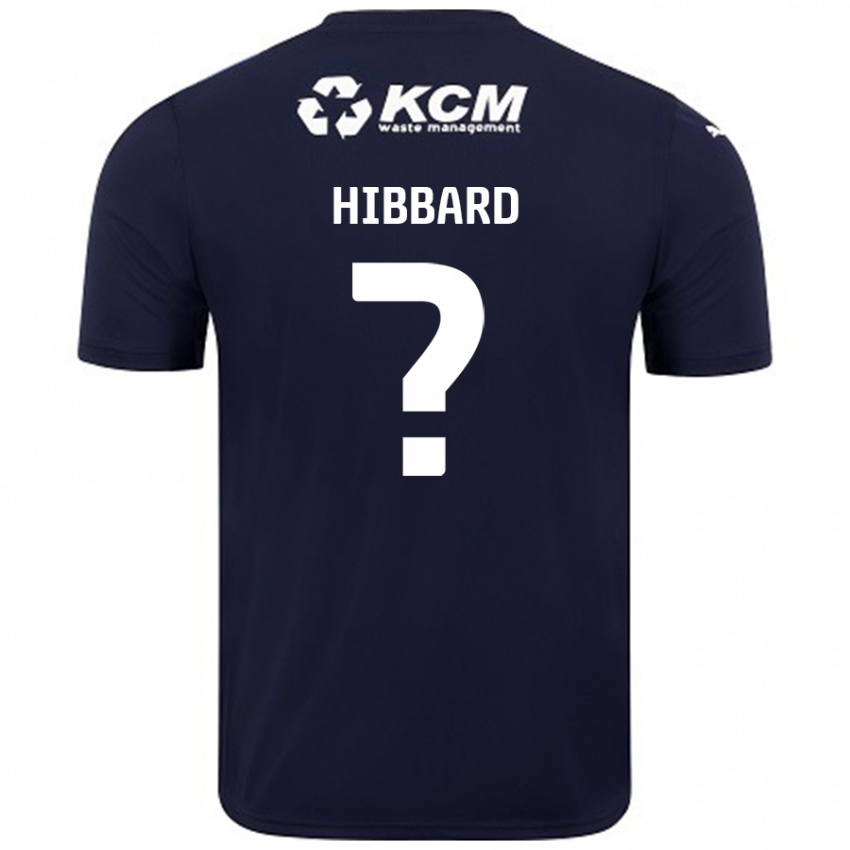 Enfant Maillot Zac Hibbard #0 Bleu Marine Tenues Extérieur 2024/25 T-Shirt Belgique