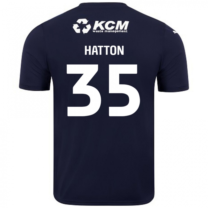 Enfant Maillot Ben Hatton #35 Bleu Marine Tenues Extérieur 2024/25 T-Shirt Belgique