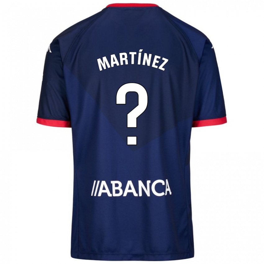 Enfant Maillot Pablo Martínez #4 Bleu Marine Tenues Extérieur 2024/25 T-Shirt Belgique