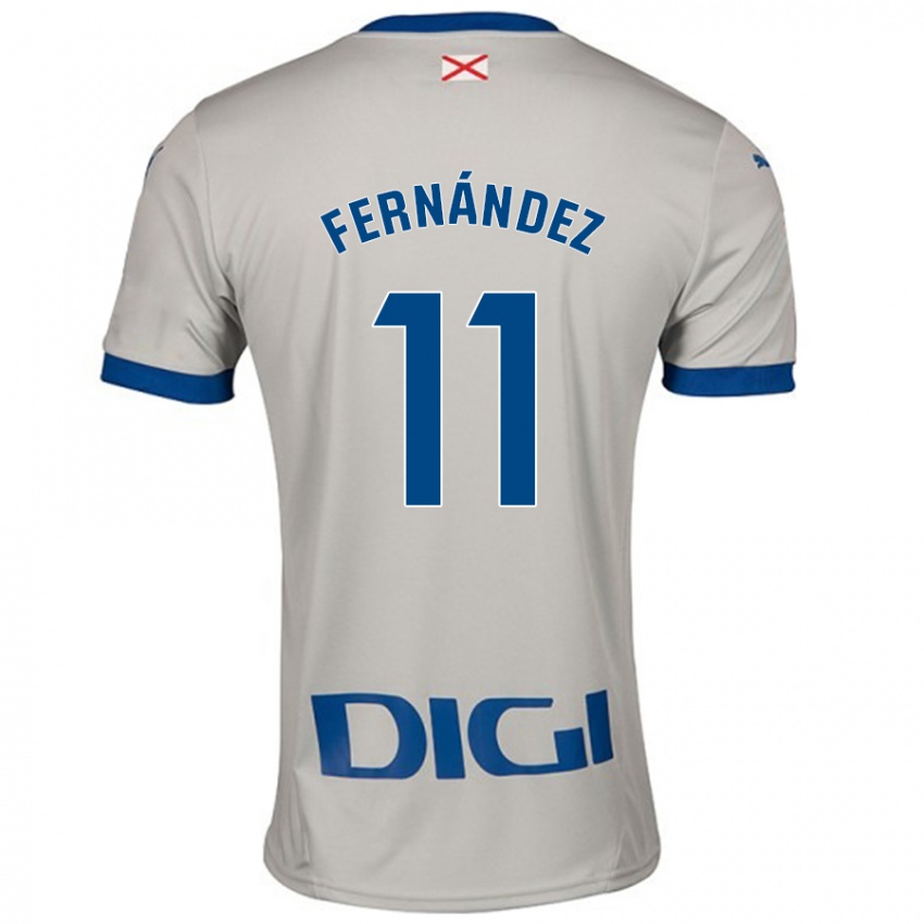 Enfant Maillot Imanol Fernández #11 Gris Clair Tenues Extérieur 2024/25 T-Shirt Belgique