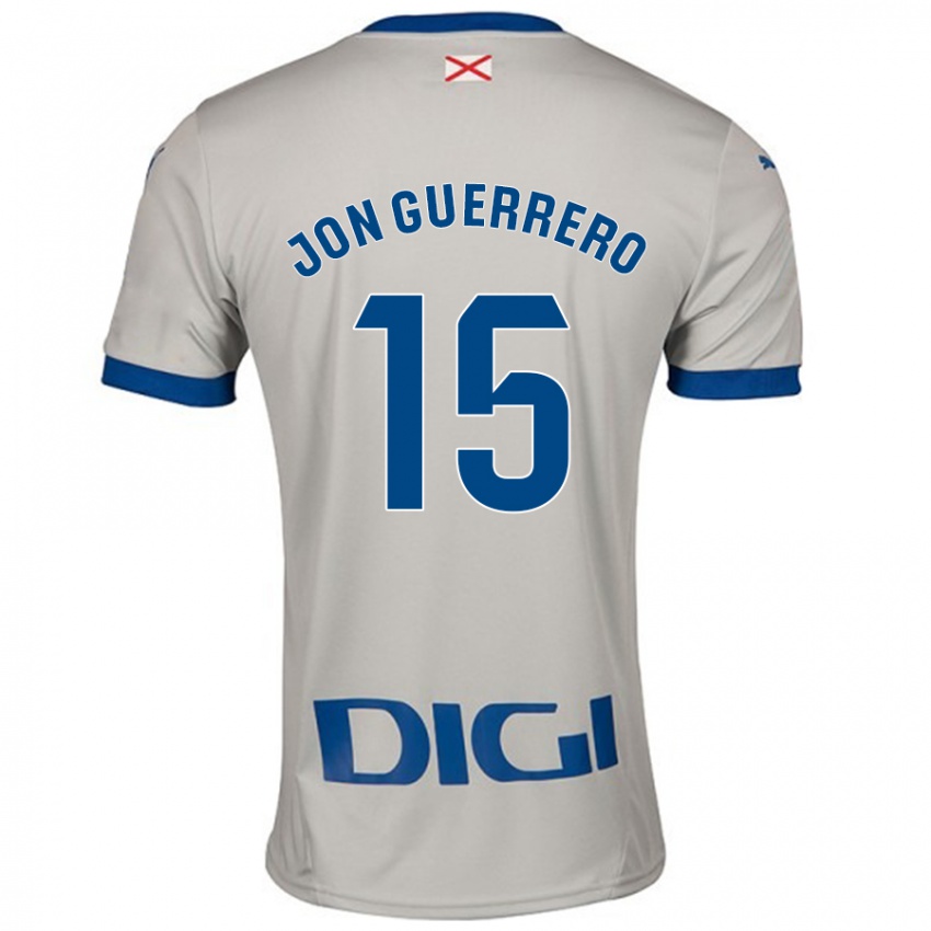 Enfant Maillot Julen Jon Guerrero #15 Gris Clair Tenues Extérieur 2024/25 T-Shirt Belgique