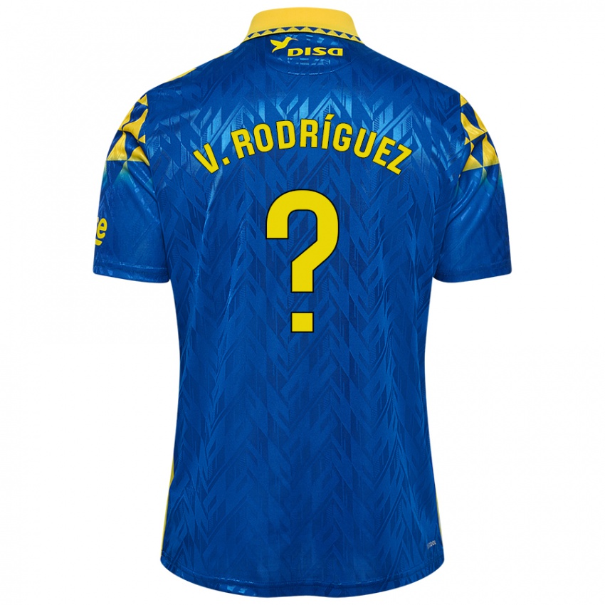 Kinder Carlos Vicente Rodríguez #0 Blau Gelb Auswärtstrikot Trikot 2024/25 T-Shirt Belgien