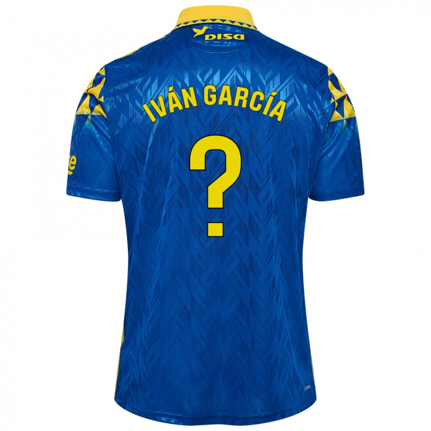 Kinder Iván García #0 Blau Gelb Auswärtstrikot Trikot 2024/25 T-Shirt Belgien