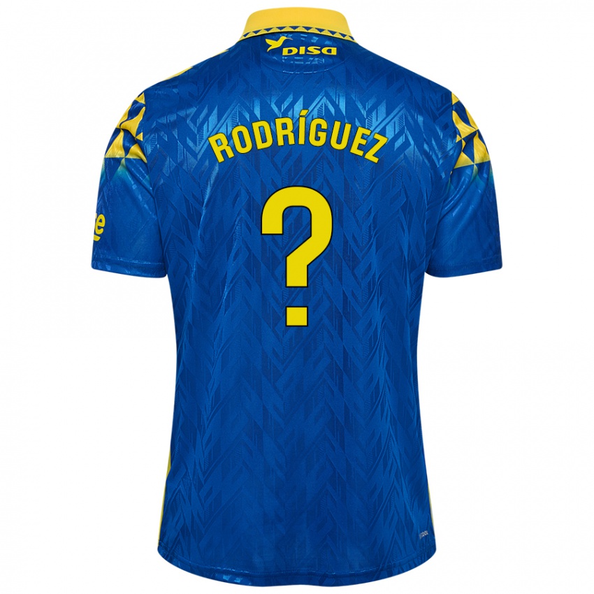 Kinder David Rodríguez #0 Blau Gelb Auswärtstrikot Trikot 2024/25 T-Shirt Belgien