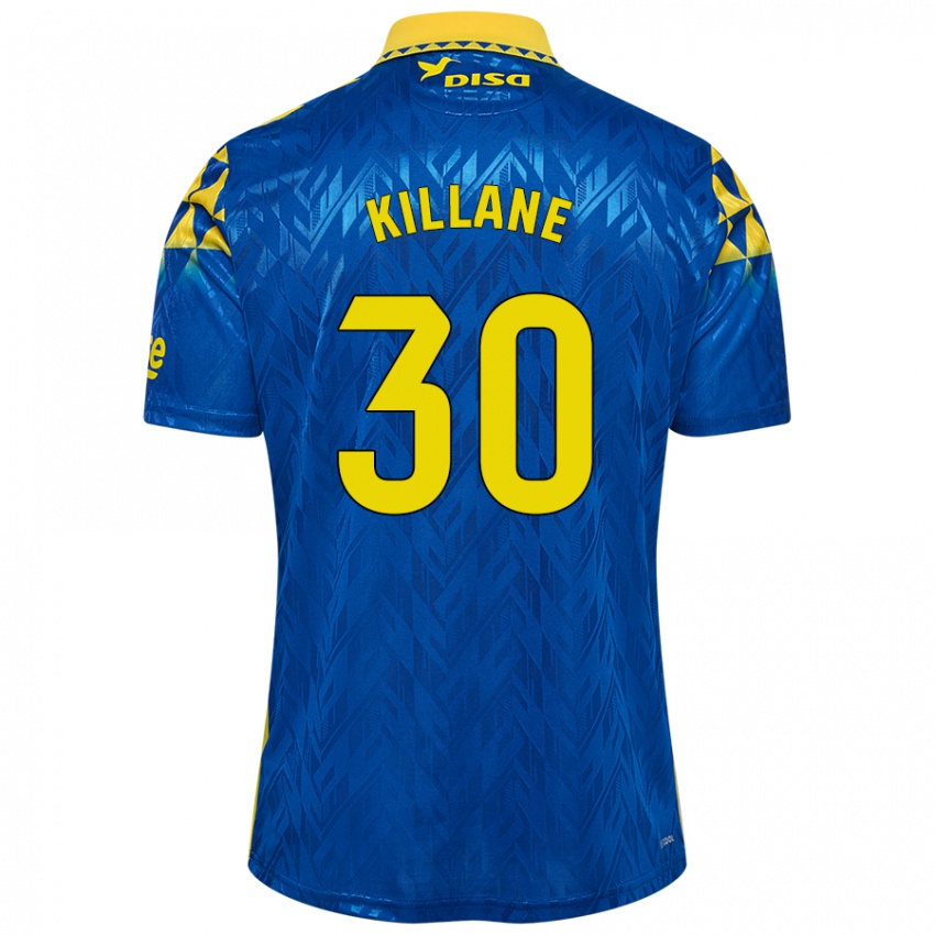 Kinder Álvaro Killane #30 Blau Gelb Auswärtstrikot Trikot 2024/25 T-Shirt Belgien