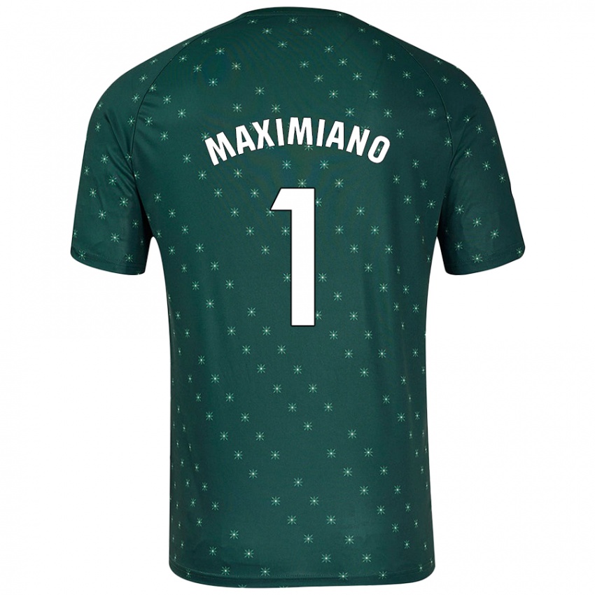 Kinderen Luís Maximiano #1 Donkergroen Uitshirt Uittenue 2024/25 T-Shirt België