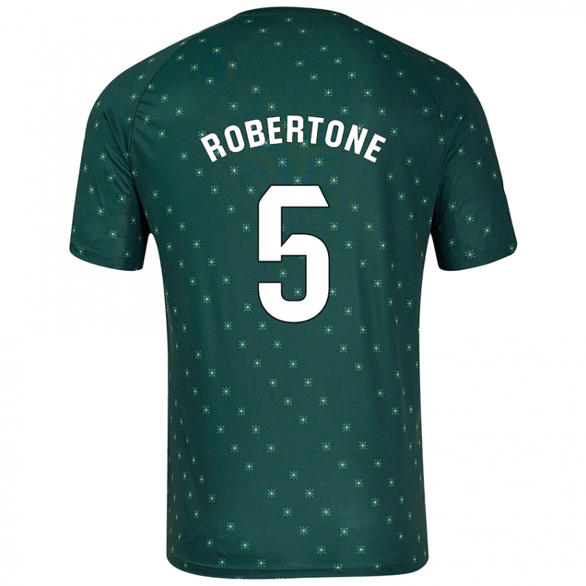 Kinderen Lucas Robertone #5 Donkergroen Uitshirt Uittenue 2024/25 T-Shirt België