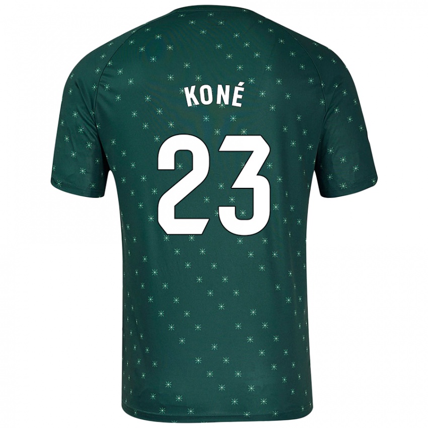 Kinderen Ibrahima Koné #23 Donkergroen Uitshirt Uittenue 2024/25 T-Shirt België