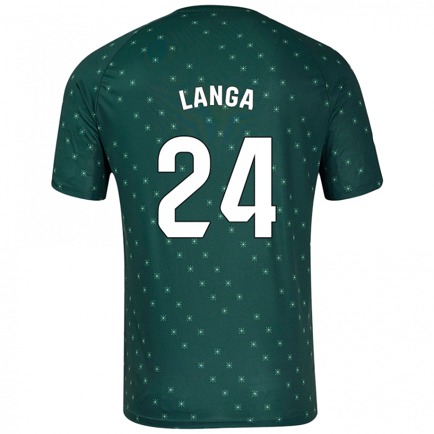 Kinderen Bruno Langa #24 Donkergroen Uitshirt Uittenue 2024/25 T-Shirt België