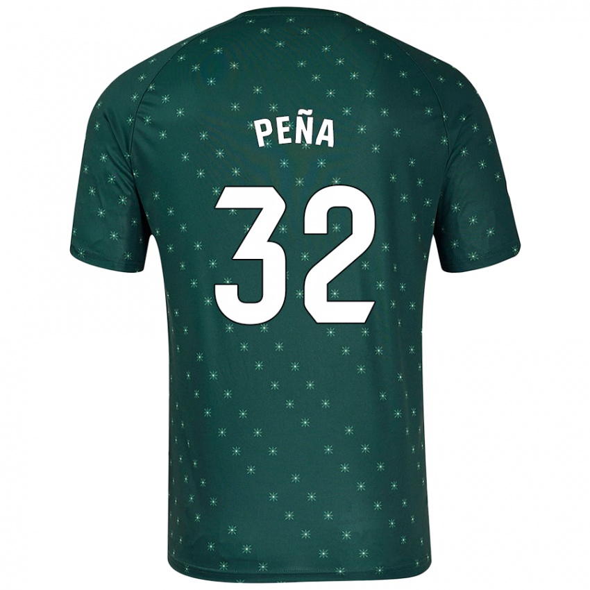 Kinderen Marcos Peña #32 Donkergroen Uitshirt Uittenue 2024/25 T-Shirt België