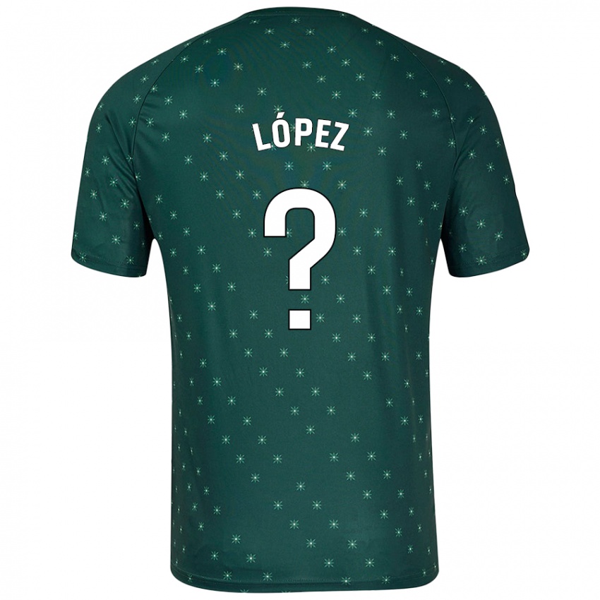 Kinderen Jesús López #0 Donkergroen Uitshirt Uittenue 2024/25 T-Shirt België